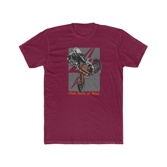 Flow State of Mind MTB Shirt, Mountain Bike T-Shirt, Mindful Mountain Biker Tee, Enduro Downhill Bike Shirt, Cyclist Gift