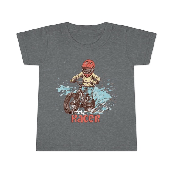 Little Racer Toddler Shirt, Dirt Bike Kids Tee, Motocross Toddler T-Shirt, Future Moto Racer Birthday Gift, Boys Girls