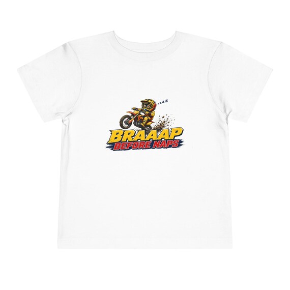Braaap Before Naps Toddler Shirt, Funny Dirt Bike Kids Tee, Motocross Toddler T-Shirt, Future Racer Birthday Gift