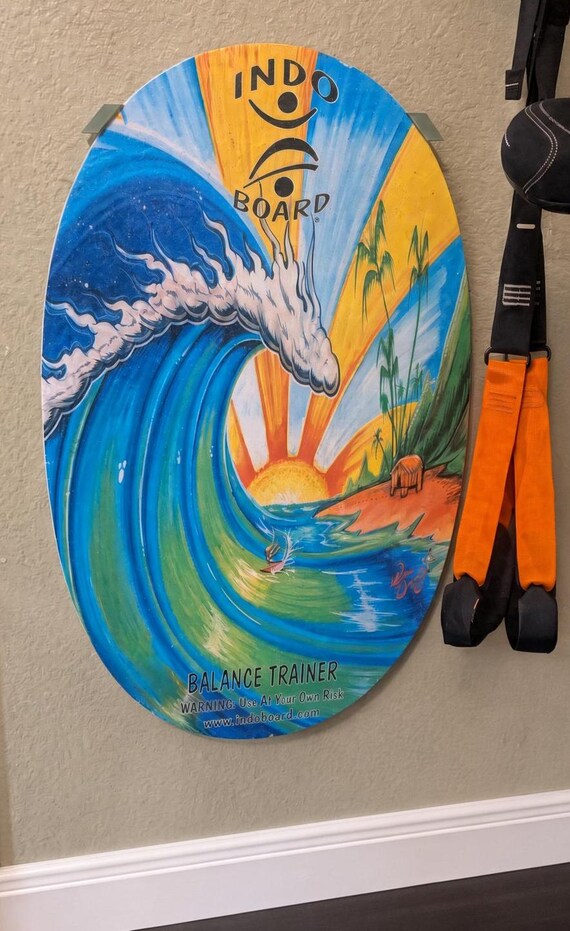 Indo Board Wall Mount | 3D Printed PETG Balance Board Holder | Vertical Surf Balance Trainer Storage